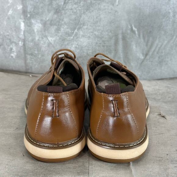 VANCE CO. Men's Tan Thad Faux-Leather Lace-Up Oxfords SZ 13 - Picture 8 of 12